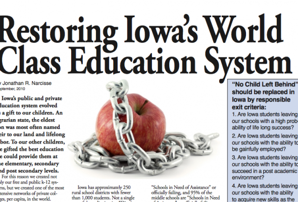 Open Letter to Iowa Educators