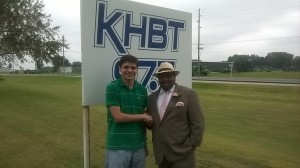 Jonathan Narcisse at KHBT Radio in Humboldt County Iowa